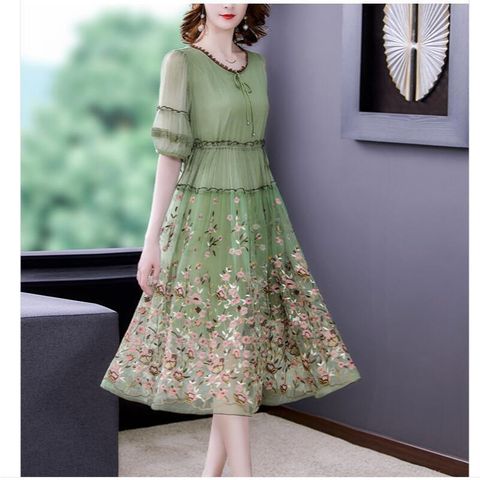 Đầm Hè Trung Niên Khí Chất Sang Trọng VH51