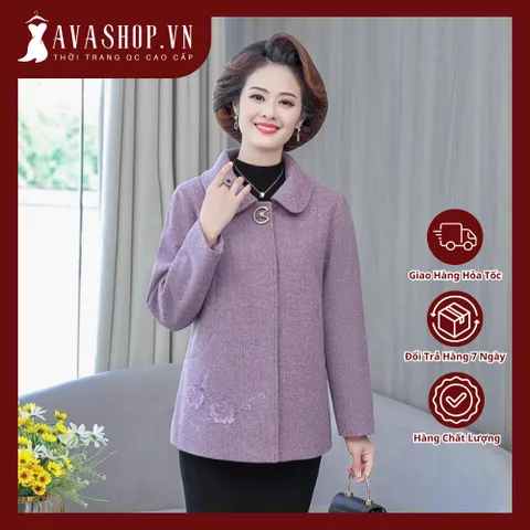 Áo Khoác Dạ Nữ Ngắn Phong Cách Phương Tây AD41