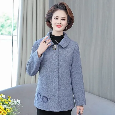 Áo Khoác Dạ Nữ Ngắn Phong Cách Phương Tây AD41