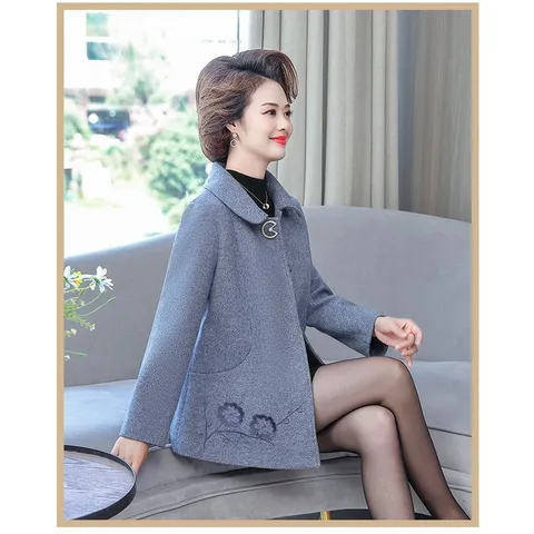 Áo Khoác Dạ Nữ Ngắn Phong Cách Phương Tây AD41