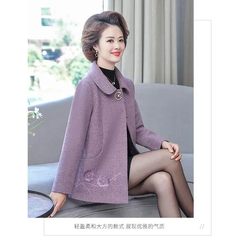 Áo Khoác Dạ Nữ Ngắn Phong Cách Phương Tây AD41
