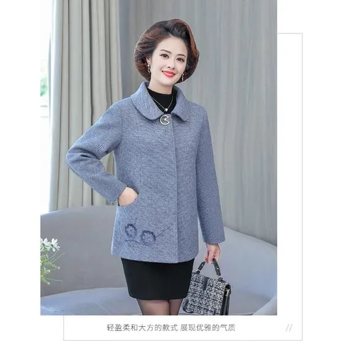 Áo Khoác Dạ Nữ Ngắn Phong Cách Phương Tây AD41