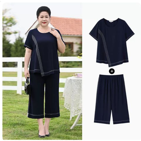 Bộ Đồ Trung Niên Lịch Sự Cho Mẹ Béo AB51