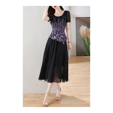 Đầm Voan Mùa Hè Thanh Lịch Tôn Dáng Cho Nữ VH99