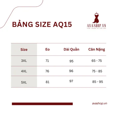 Quần Cạp Cao Thời Trang Co Giãn Cho Mẹ Béo AQ15 - Hàng Quảng Châu Cao Cấp
