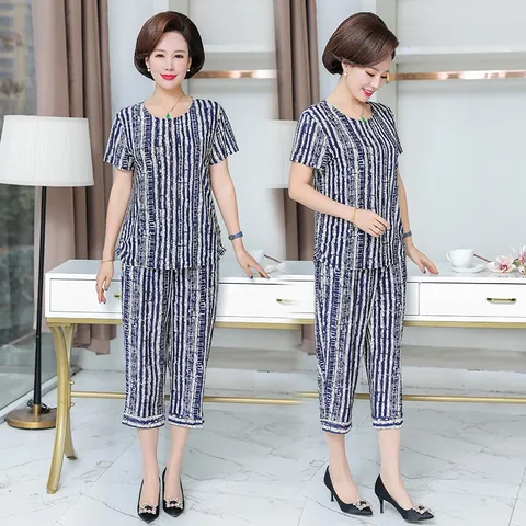 Bộ Đồ Mặc Nhà Cho Mẹ Mềm Mát AB33