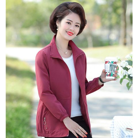 Áo Khoác Gió Mùa Xuân Giản Dị Cho Mẹ AK65