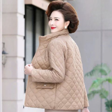 Áo Khoác Bông Dáng Ngắn Lót Lông Cừu Mùa Đông Cho Mẹ AK08