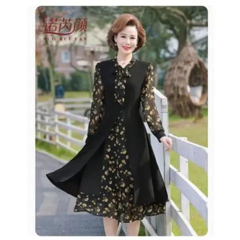 (THANH LÝ) Đầm Trung Niên Hoa Lịch Sự VH19