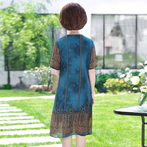 Đầm Voan Hoa Mềm Mát Cho Mẹ VH66