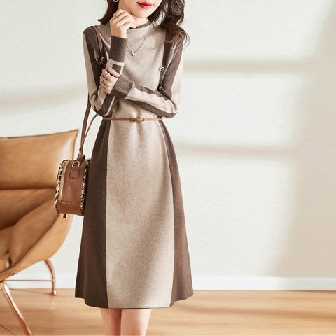Đầm Len Công Sở Thắt Eo Thanh Lịch AL90