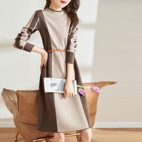Đầm Len Công Sở Thắt Eo Thanh Lịch AL90