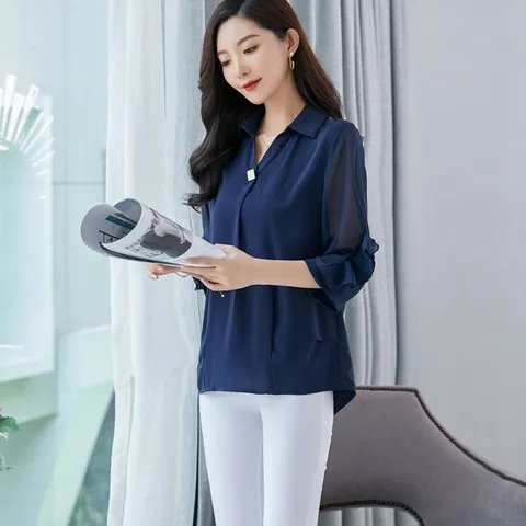 Áo Thun Voan Nữ Trung Niên Đẹp Giản Dị SM53