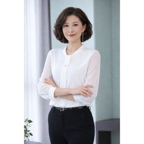 (THANH LÝ) Áo Sơ Mi Công Sở Trắng Dài Tay Ngọt Ngào SM45