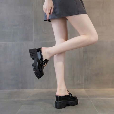 (FORM NHỎ TĂNG 1 SIZE) Sục Da Nữ Tăng Chiều Cao Êm Chân AG11