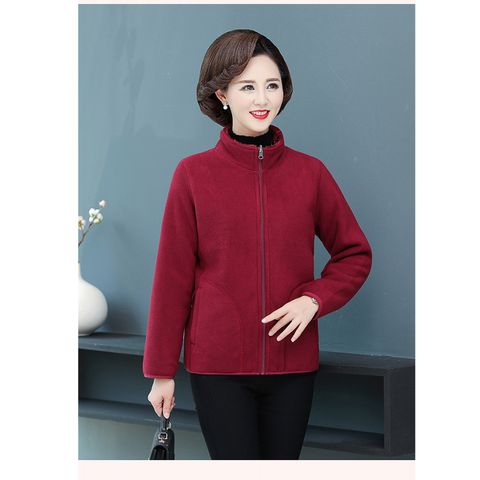 Áo Khoác Nhung Hai Mặt Giản Dị Cho Mẹ AK21