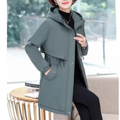 (THANH LÝ LẺ SIZE) Áo Khoác Cotton Lót Lông Dày Ấm Lịch Sự Phong Cách Hàn Quốc AK12