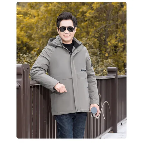 (THANH LÝ LẺ SIZE) Áo Khoác Cotton Dày Ấm Có Mũ Cho Nam AK14