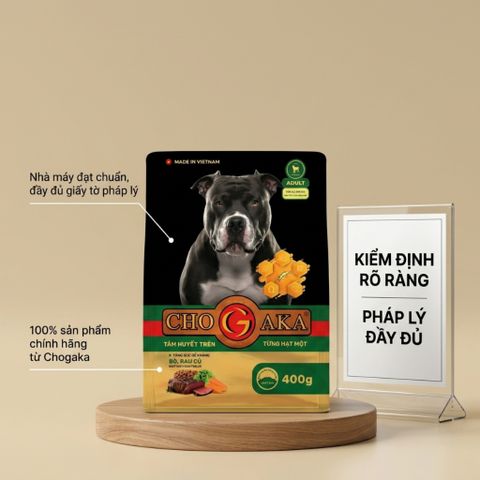 Combo 3 Túi Chogaka ADULT - Vị Bò & Rau Củ 25% đạm