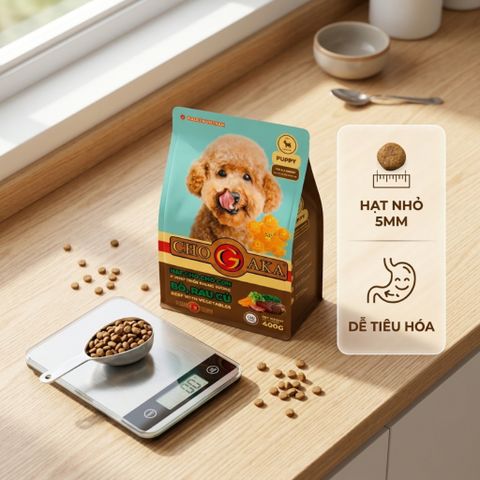 Combo 3 Túi Chogaka PUPPY - Vị Bò & Rau Củ 28% Đạm