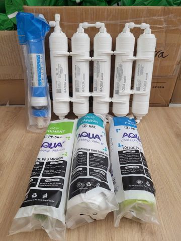 Bộ 9 Lõi Lọc Nước AQUA 123456789 - Giải pháp Lọc Sạch Vi Khuẩn, Mang Lại Nguồn Nước Trong Sạch và An Toàn Cho Gia Đình