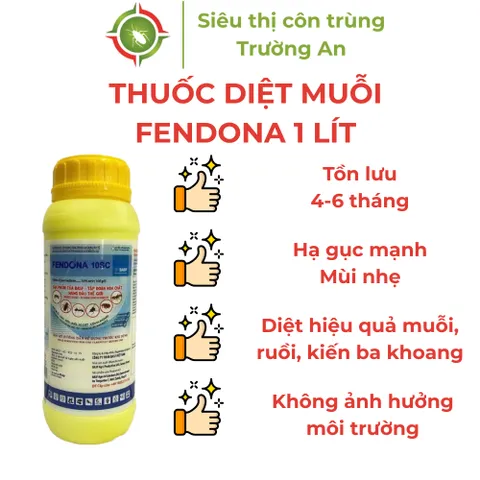 Thuốc diệt muỗi FENDONA diệt muỗi hiệu quả tồn lưu lâu hàng BASF (Đức) chai 1 lít