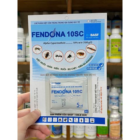 Thuốc diệt muỗi FENDONA diệt muỗi hiệu quả tồn lưu lâu hàng BASF (Đức) gói 5ml