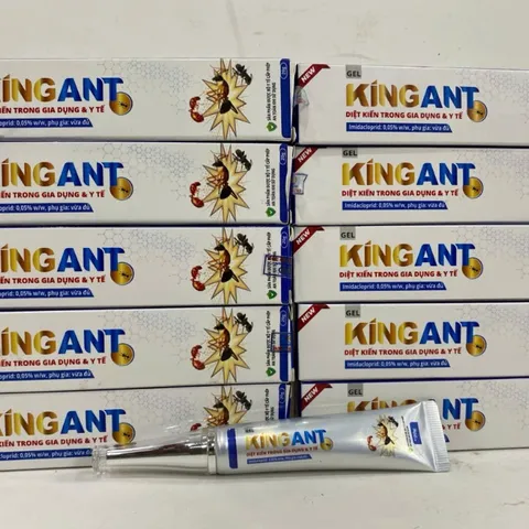 Thuốc diệt kiến KINGANT dạng gel diệt cả đàn dễ dùng thân thiện môi trường hàng Việt Nam tuýp 20g
