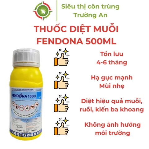 Thuốc diệt muỗi FENDONA diệt muỗi hiệu quả tồn lưu lâu hàng BASF (Đức) chai 500ml