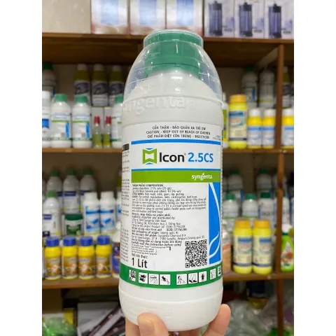 Thuốc diệt côn trùng ICON 2.5 CS diệt hiệu quả côn trùng tồn lưu lâu hàng SYNGENTA chai 1 lít