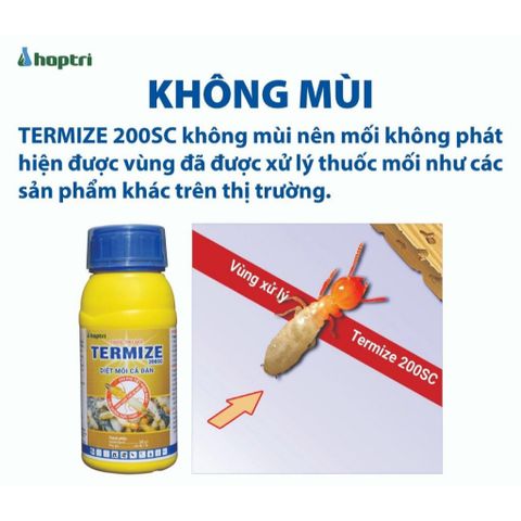 Thuốc diệt mối TERMIZE không mùi diệt cả đàn tiết kiệm chi phí hàng Hợp Trí chính hãng chai 50ml