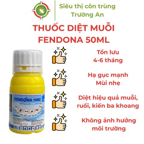 Thuốc diệt muỗi FENDONA diệt muỗi hiệu quả tồn lưu lâu hàng BASF (Đức) chai 50ml