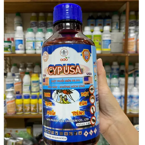 Thuốc phun diệt muỗi, côn trùng CYP USA tồn lưu lâu không ảnh hưởng môi trường chai 1 lít