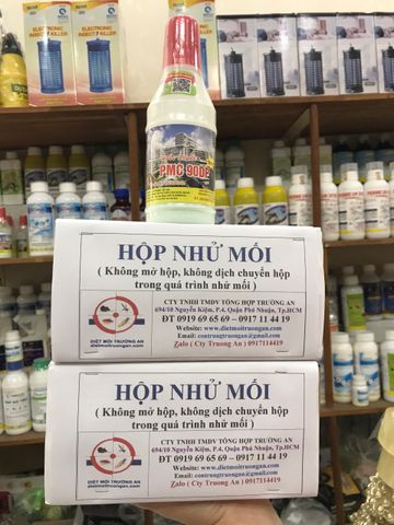 Combo diệt mối tận gốc tự làm gồm 1 chai PMC90DP và 2 hộp nhử mối