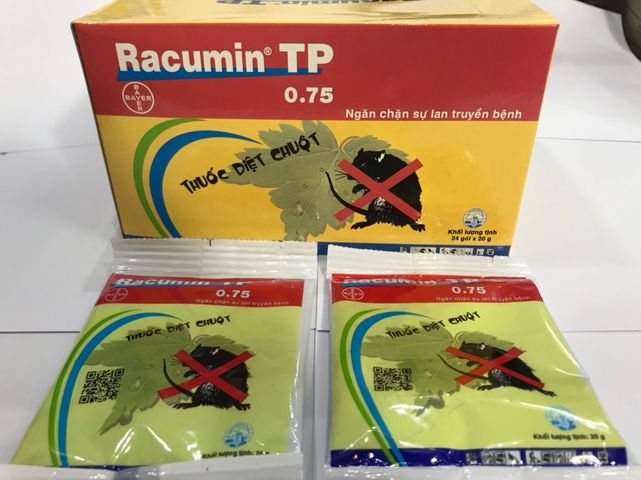 Thuốc diệt chuột, trừ chuột làm vỡ nội tạng chuột RACUMIN (20g) - Sản phẩm của Bayer. 769398