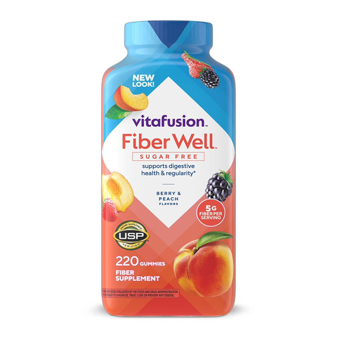 Viên uống bổ sung vitamin dạng kẹo dẻo không đường Vitafusion Fiber Well, 220 viên