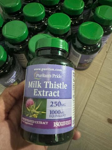 Thải độc gan, bổ gan, làm mát gan, tăng cường chức năng gan Milk Thistle Extract 1000mg 90-180v Puritan's Pride