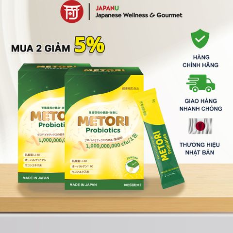 Combo 2 Hộp Men Dạ Dày Metori Nhật Bản Hỗ Trợ Hệ Tiêu Hóa