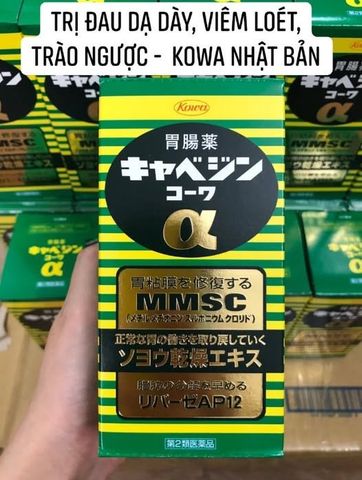 Viên Uống Dạ Dày Kyabeijin MMSC Kowa 300 Viên Nhật Bản Chính Hãng | Hỗ Trợ Đau Dạ Dày, Viêm Loét và Trào Ngược