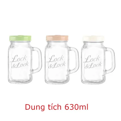 Cốc Thủy Tinh LocknLock LLG002-630ml - Giao Màu Ngẫu Nhiên