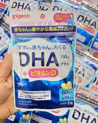 Viên Uống DHA Pigeon Cho Bà Bầu Nhật Bản Chính Hãng | Bổ Sung DHA Hỗ Trợ Phát Triển Não Bộ & Thị Giác Thai Nhi