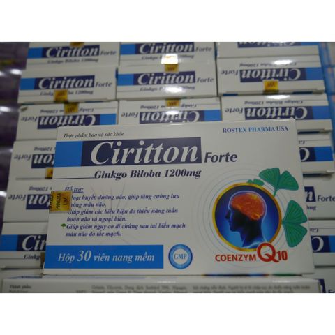 Viên uống Bổ Não CIRITTON- Hộp 30 Viên