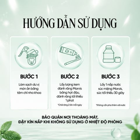 Kem Đánh Răng Marvis – kem đánh răng giúp hơi thở thơm mát, hỗ trợ trắng răng, sạch miệng, ngừa mảng bám