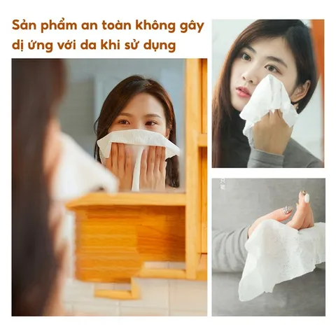 Khăn giấy nén đa năng dạng viên kẹo tiện lợi khăn sử dụng 1 lần phù hợp mang đi làm, đi học