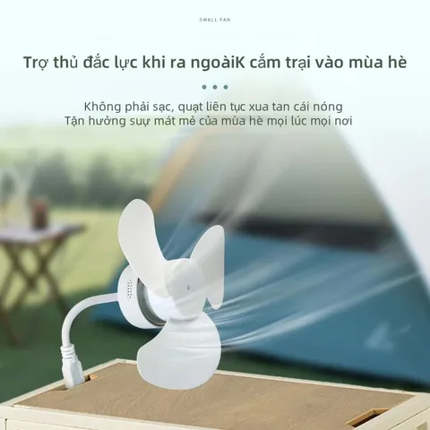 Quạt USB mini, ổ cắm USB, nhỏ gọn thích hợp cắm máy tính, sạc dự phòng