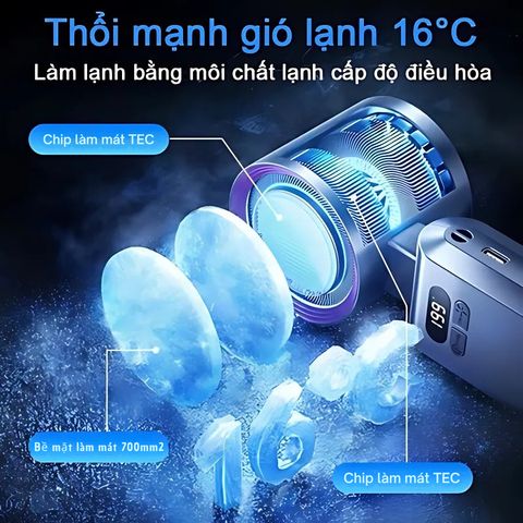 [Mátme X UFAN] Quạt Mini Trắng – Làm Mát Nhanh Với Sò Lạnh, 199 Chế Độ Gió Gập Gọn JF137