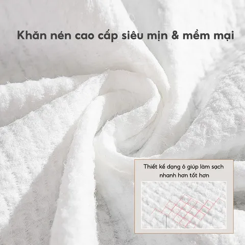 Khăn giấy nén đa năng dạng viên kẹo tiện lợi khăn sử dụng 1 lần phù hợp mang đi làm, đi học