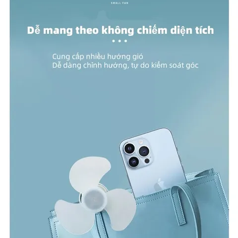 Quạt USB mini, ổ cắm USB, nhỏ gọn thích hợp cắm máy tính, sạc dự phòng