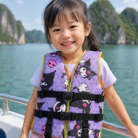 Áo phao trẻ em họa tiết dễ thương, áo phao bơi cho bé chống nước an toàn, áo phao nổi tập bơi cho bé