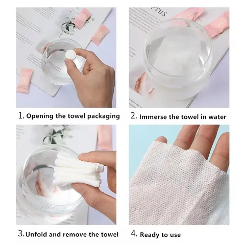 Khăn giấy nén đa năng dạng viên kẹo tiện lợi khăn sử dụng 1 lần phù hợp mang đi làm, đi học